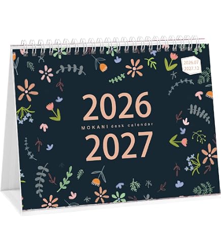 Amazon.com : Mokani Small Desk Calendar 2026-2027, Desktop